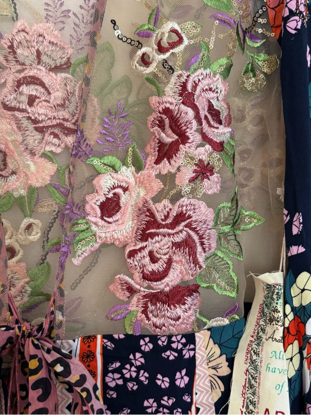 Aratta Amelia Kimono Top Night Floral NWT - Picture 4 of 10